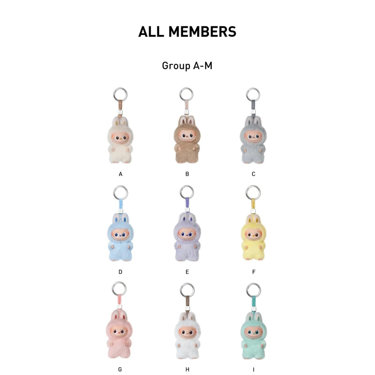Pop Mart The Monsters Labubu Pin for Love Series Vinyl Plush Pendant (A-M) Sealed Case (14 Blind Box)