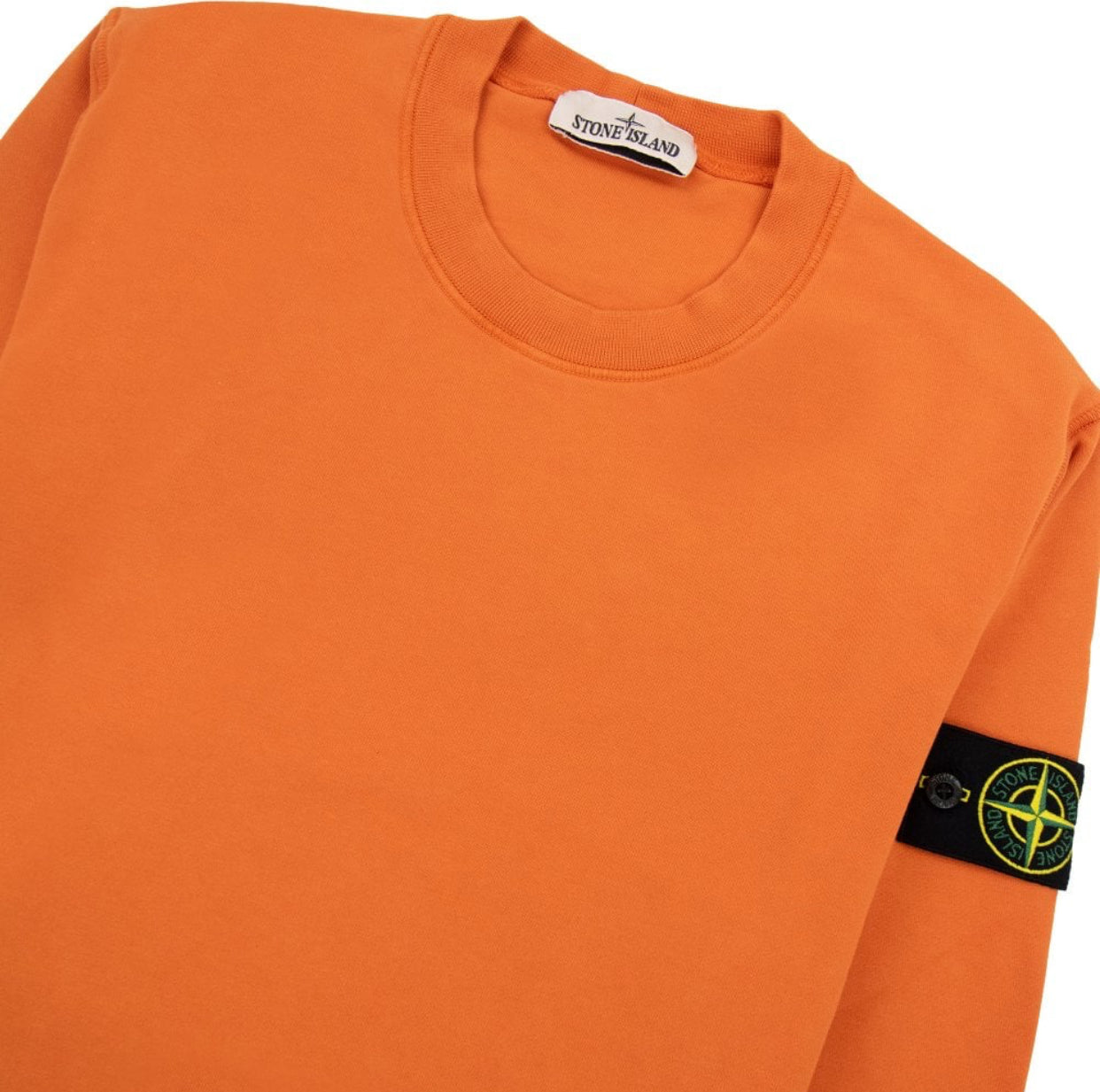 Stone Island Compass Patch Crewneck - Orange