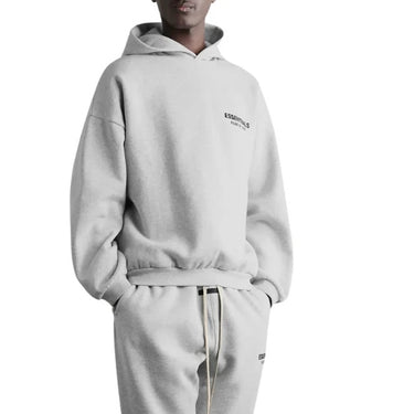 Essentials Fleece Hoodie FW24 - Light Heather Grey
