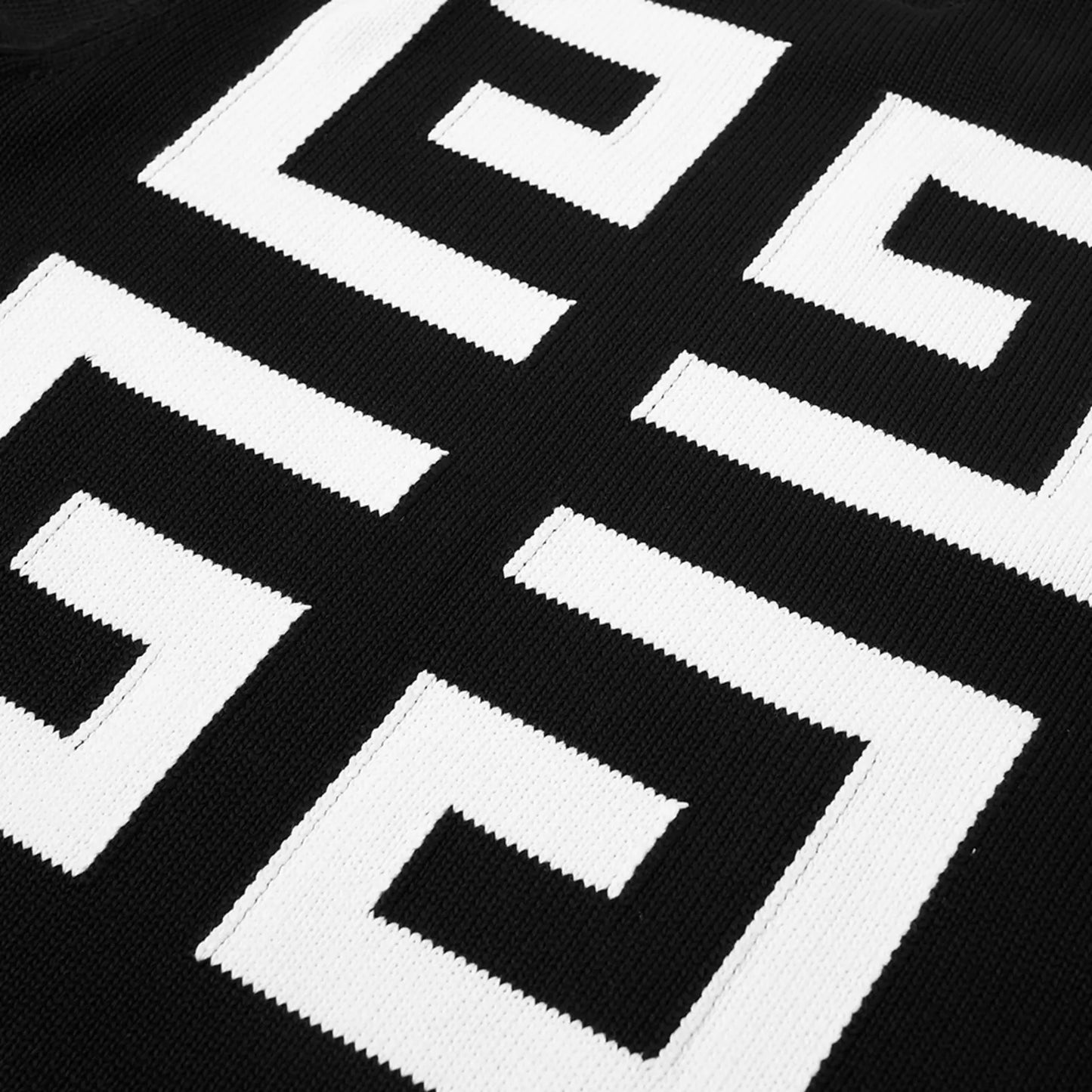 Givenchy 4G Logo Cotton Crew Knit - Black