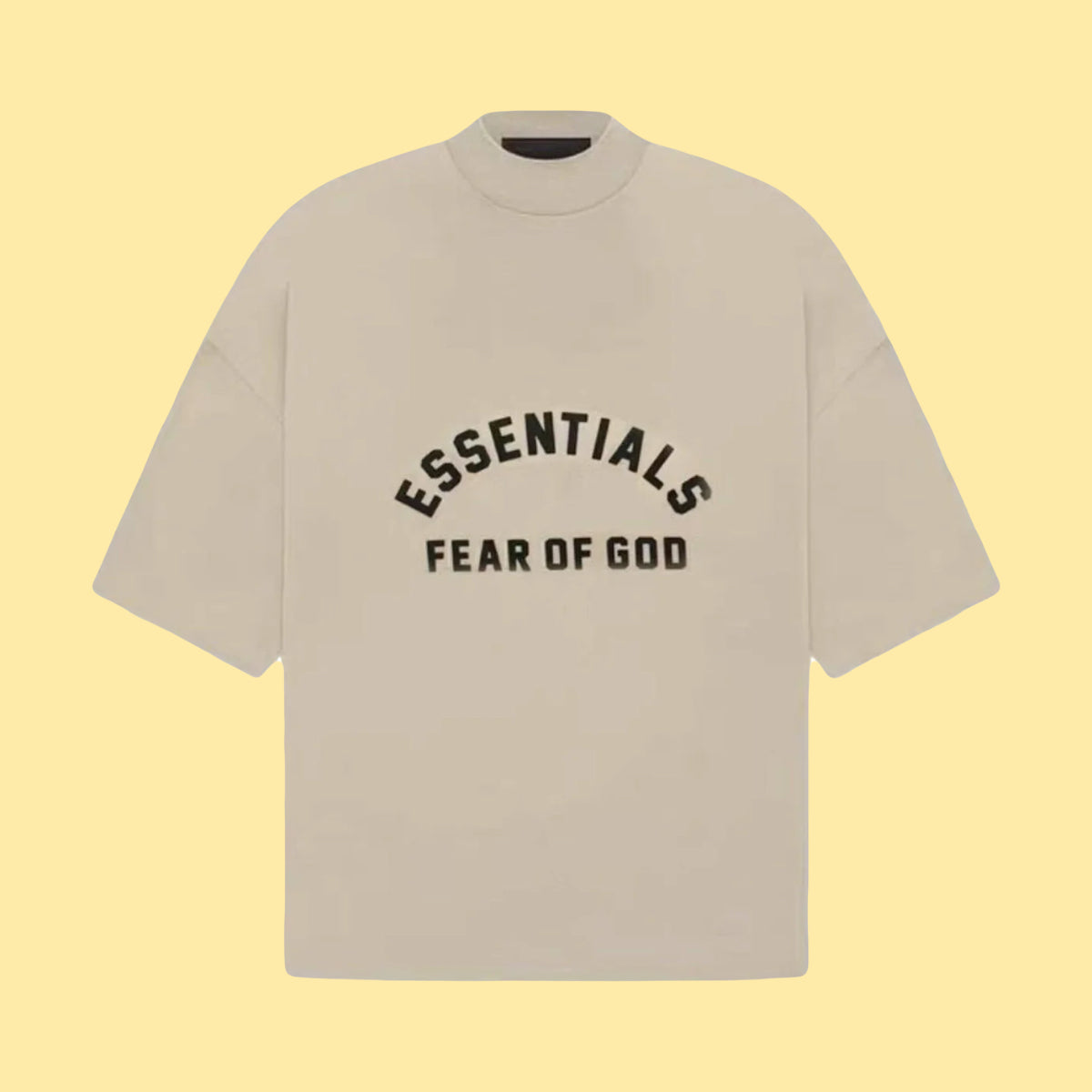 Essentials SS23 T-Shirt - Black Dusty Beige (Dubai Exclusive)