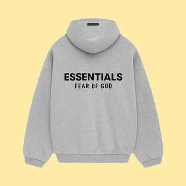 Essentials Fleece Hoodie FW24 - Light Heather Grey
