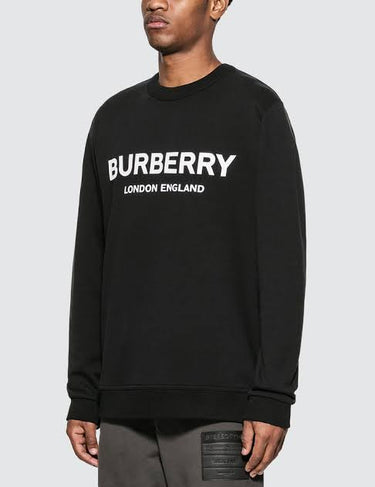 Burberry London Logo Print Crewneck - Black