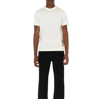 Burberry Check Patch T-shirt - White