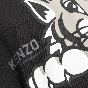 Kenzo Happy Tiger Cotton T-shirt - Black