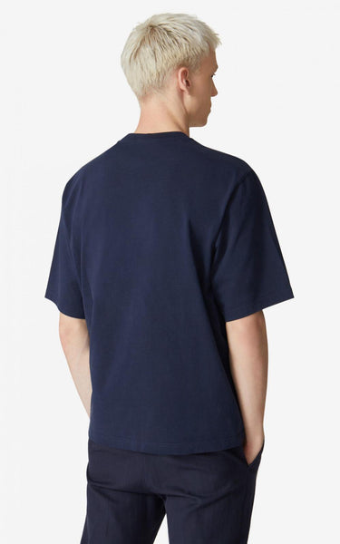 Kenzo Embroidered Tiger T-Shirt - Navy Blue/Silver