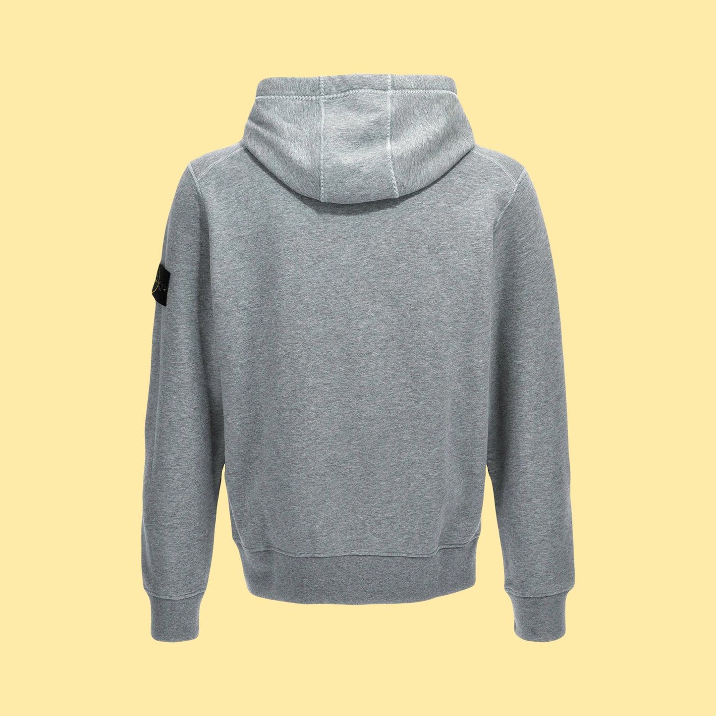 Stone Island Compass Patch Hoodie - Grey