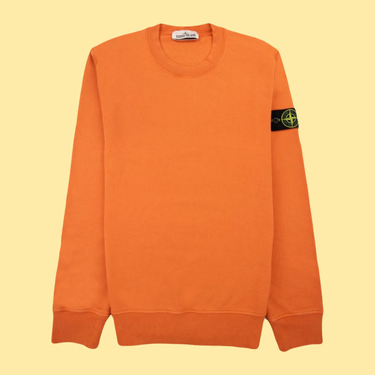 Stone Island Compass Patch Crewneck - Orange