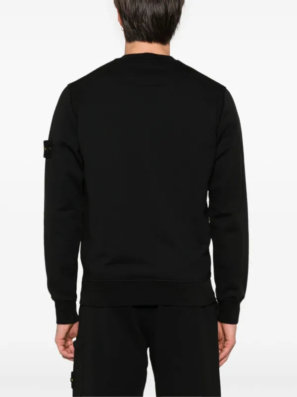 Stone Island Compass Patch Crewneck - Black