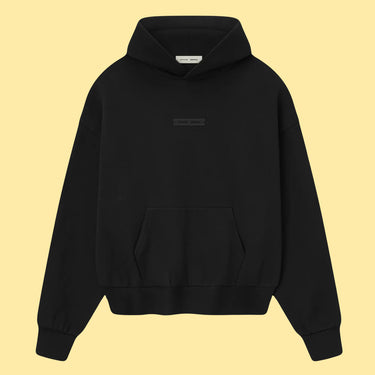Essentials SS25 Classic Fleece Hoodie - Jet Black