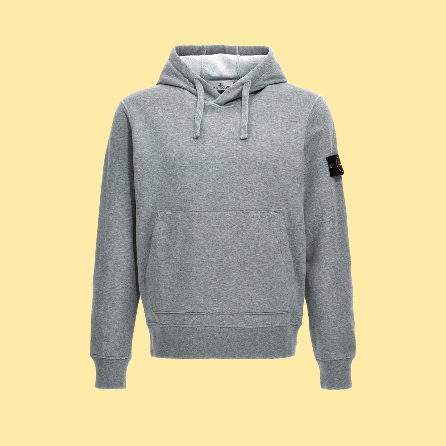 Stone Island Compass Patch Hoodie - Grey