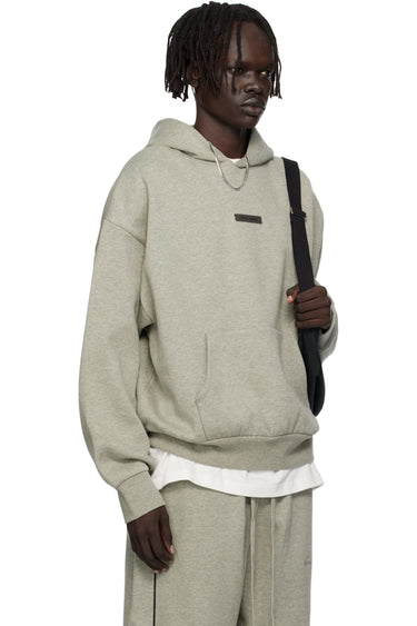 Essentials SS25 Classic Fleece Hoodie - Concrete