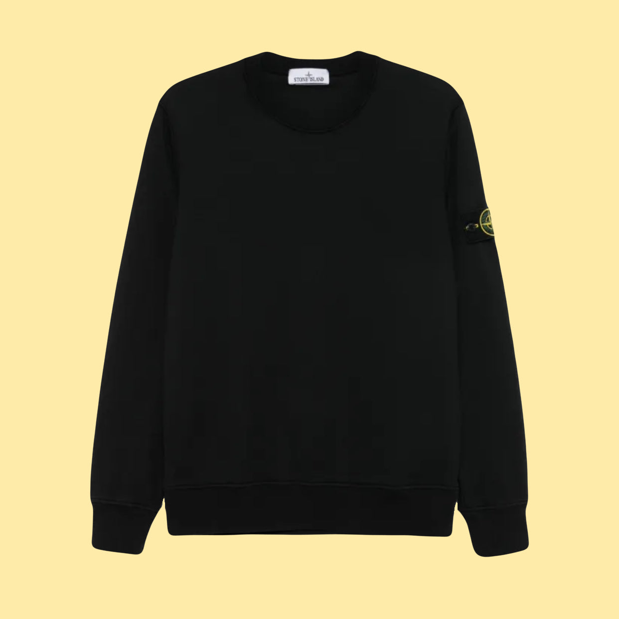 Stone Island Compass Patch Crewneck - Black
