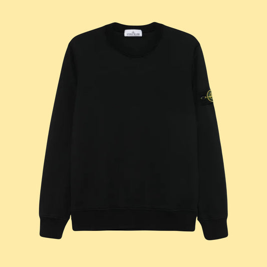 Stone Island Compass Patch Crewneck - Black