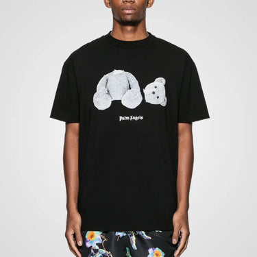 Palm Angels Bear Print T-Shirt - Ice White